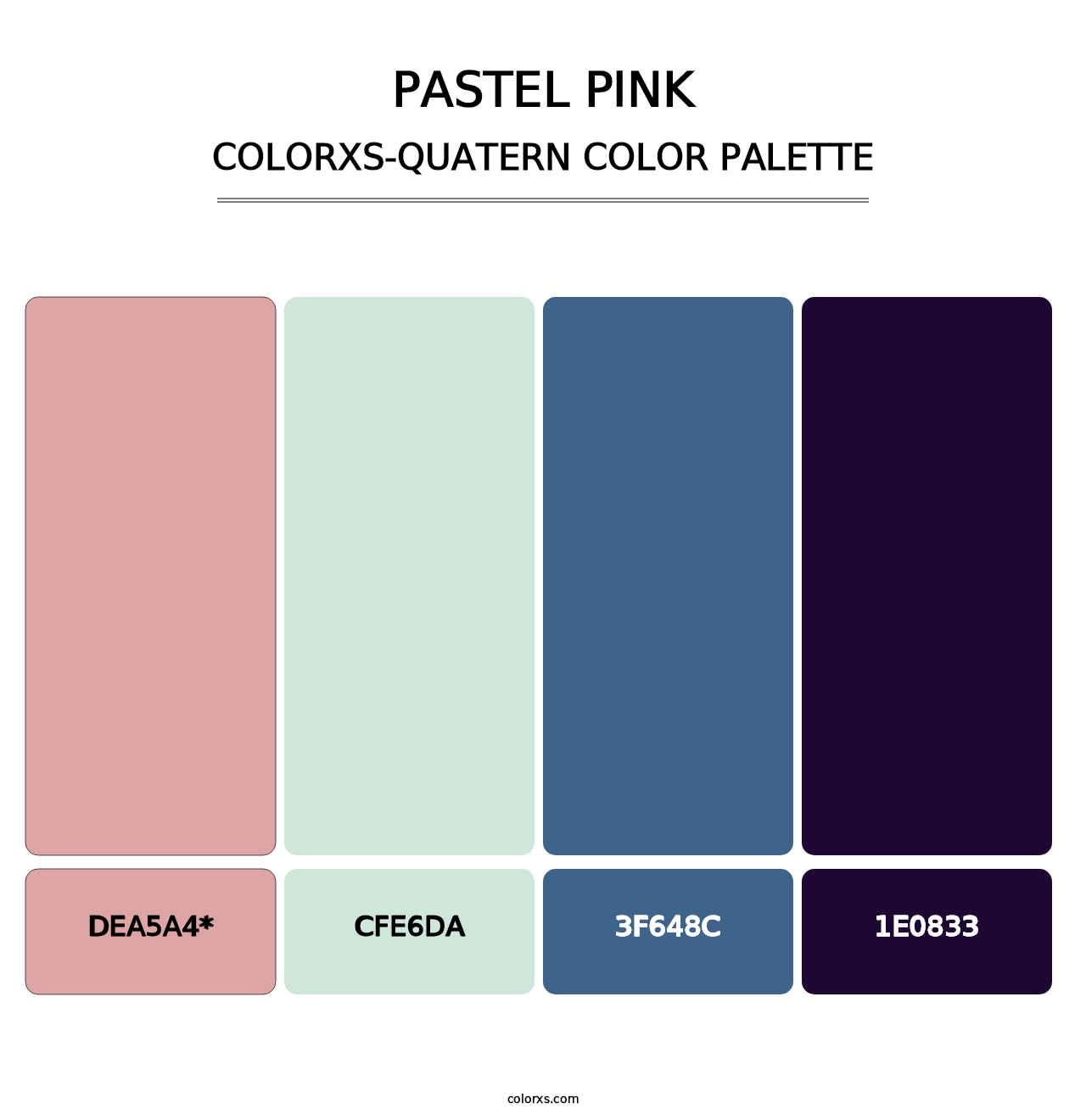Pastel Pink - Colorxs Quatern Palette