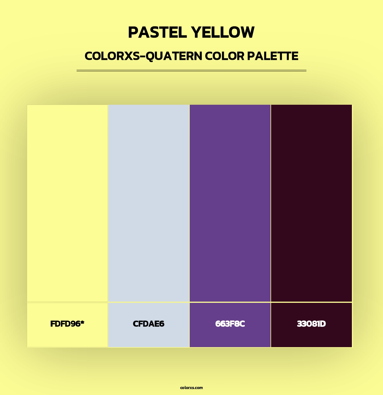Pastel Yellow - Colorxs Quad Palette