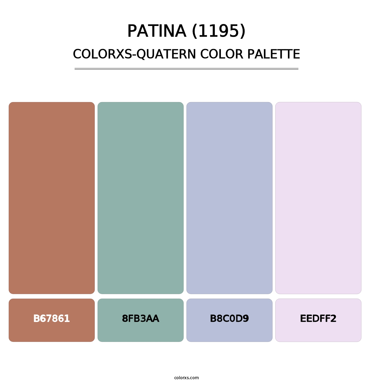 Patina (1195) - Colorxs Quatern Palette