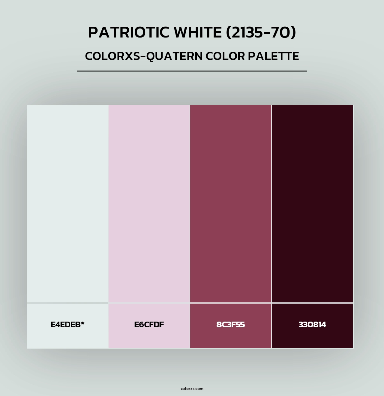 Patriotic White (2135-70) - Colorxs Quad Palette