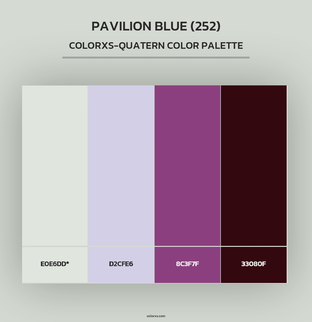 Pavilion Blue (252) - Colorxs Quad Palette