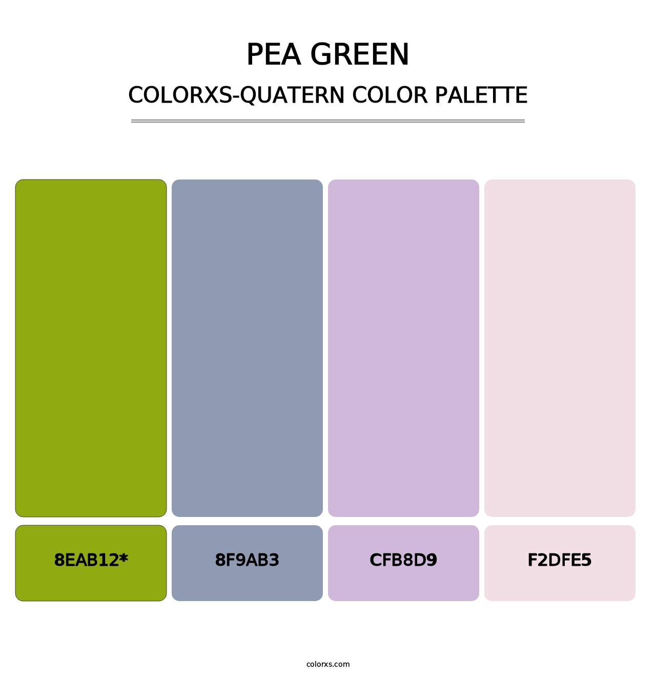 Pea Green - Colorxs Quatern Palette