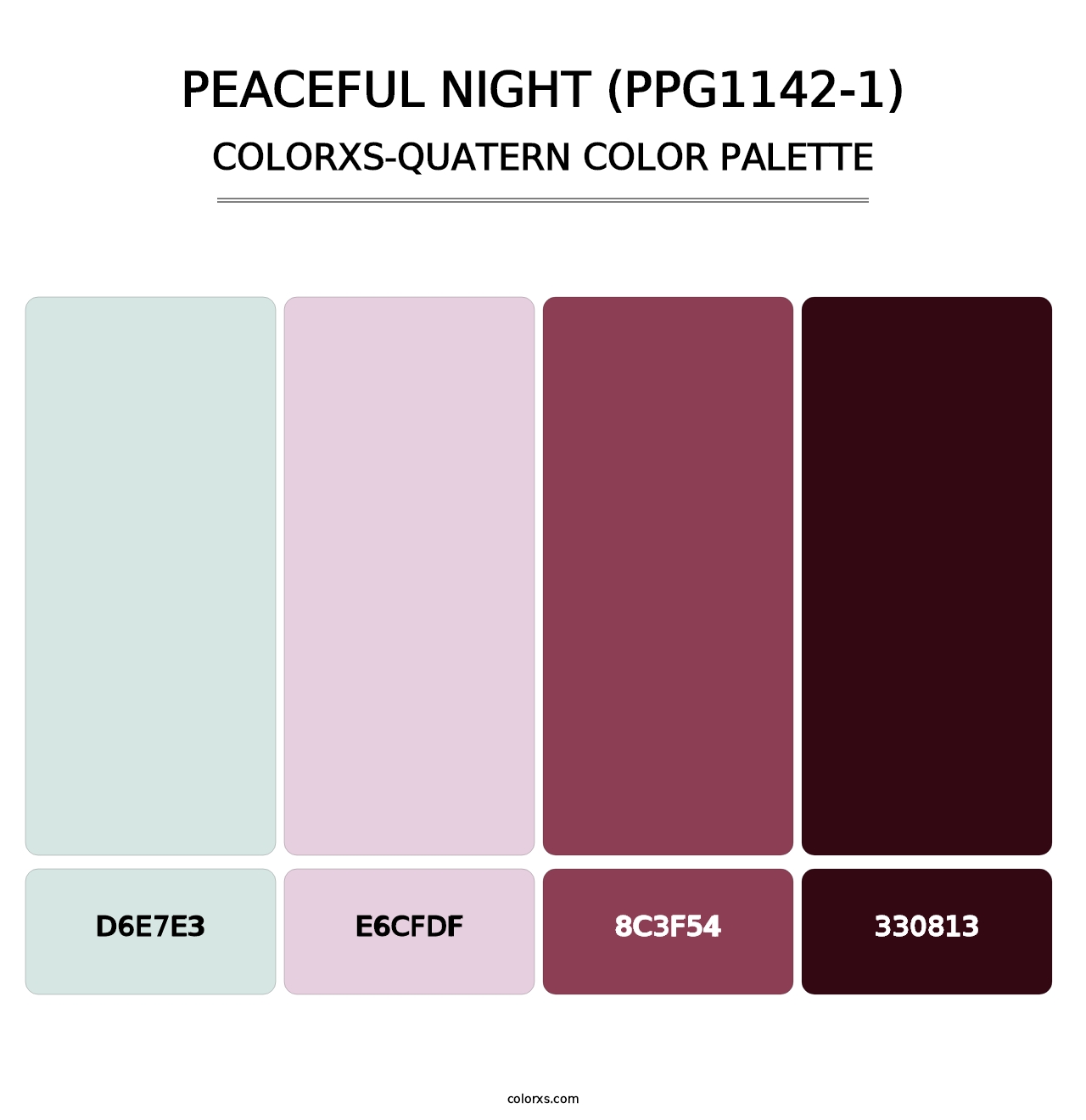 Peaceful Night (PPG1142-1) - Colorxs Quatern Palette