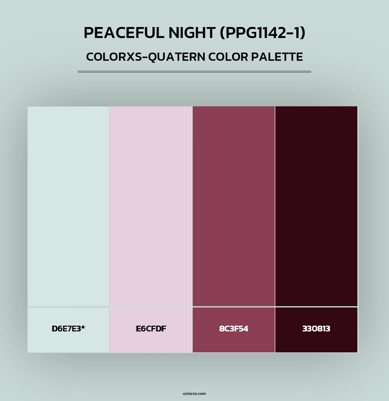 Peaceful Night (PPG1142-1) - Colorxs Quad Palette