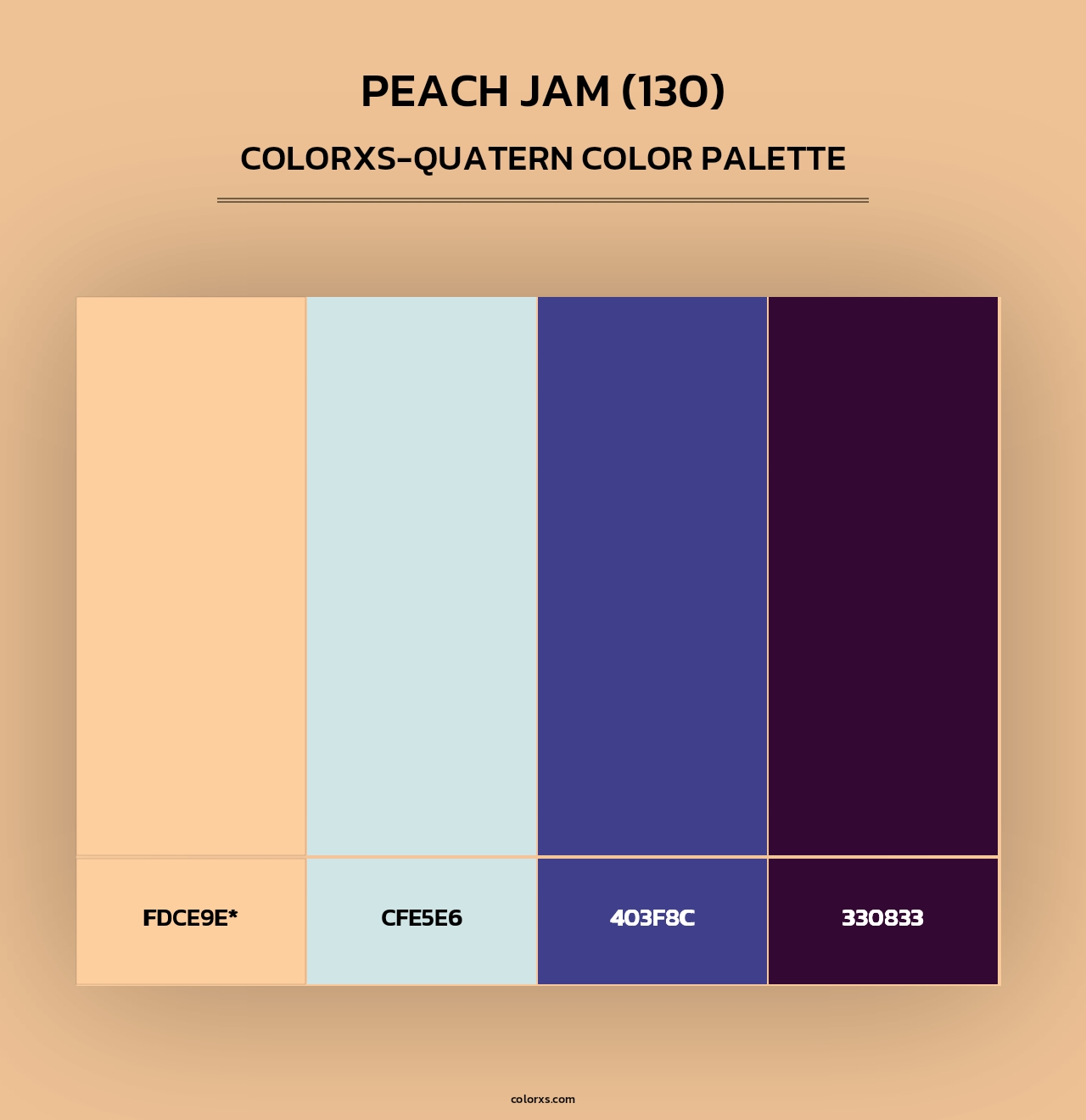 Peach Jam (130) - Colorxs Quad Palette