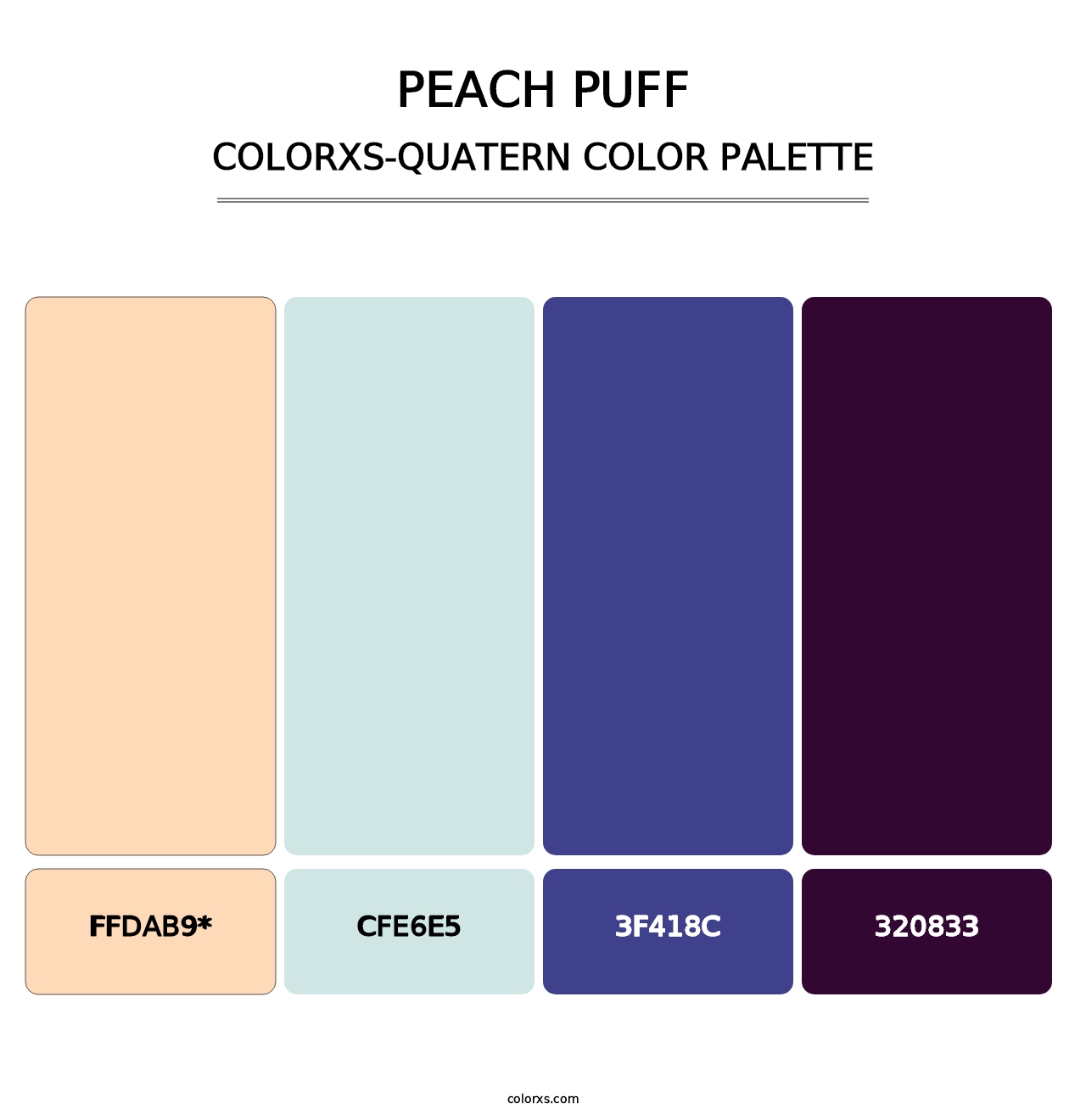 Peach Puff - Colorxs Quatern Palette