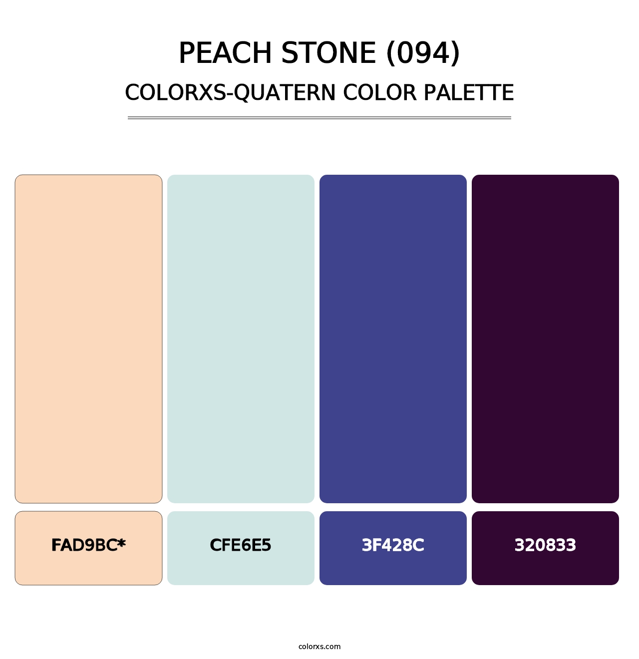 Peach Stone (094) - Colorxs Quatern Palette