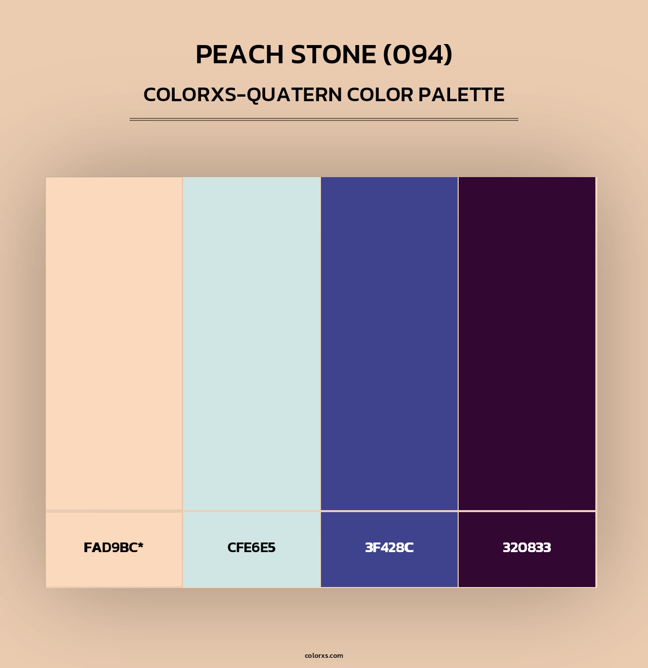 Peach Stone (094) - Colorxs Quad Palette