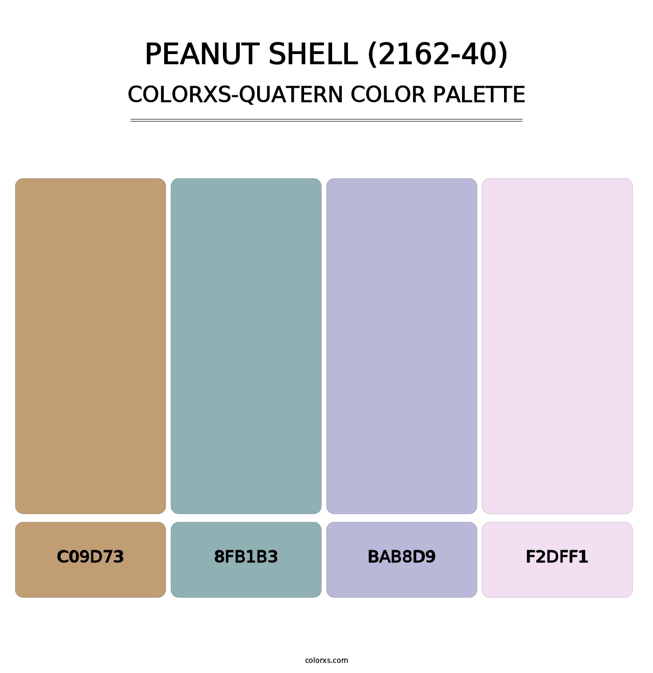 Peanut Shell (2162-40) - Colorxs Quatern Palette