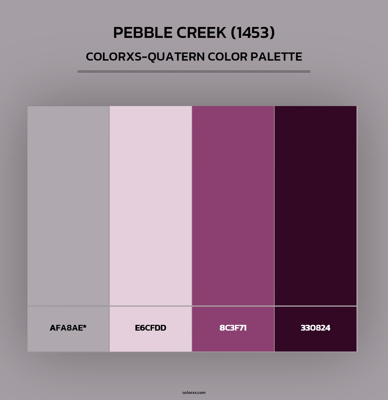 Pebble Creek (1453) - Colorxs Quad Palette