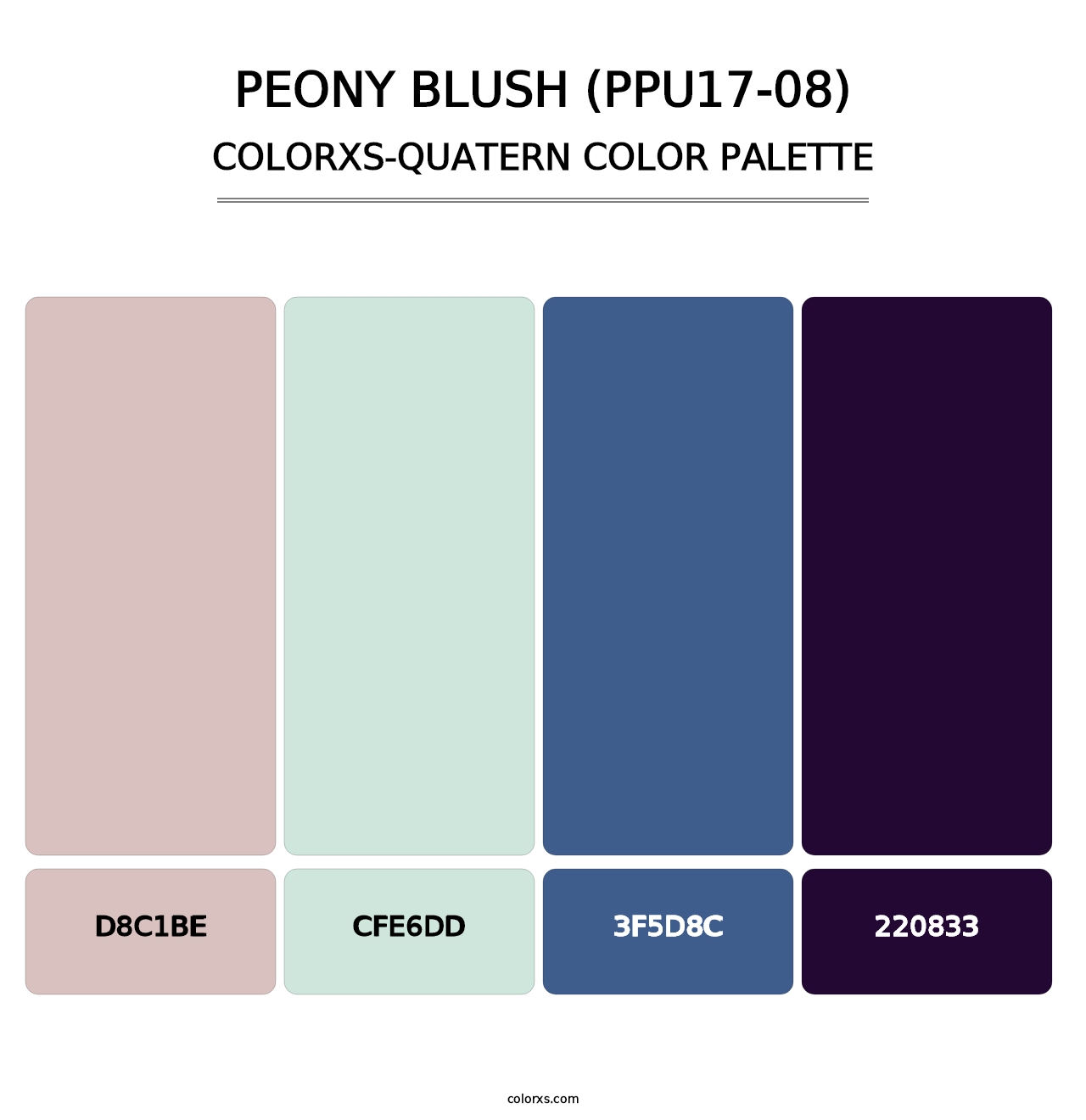Peony Blush (PPU17-08) - Colorxs Quatern Palette