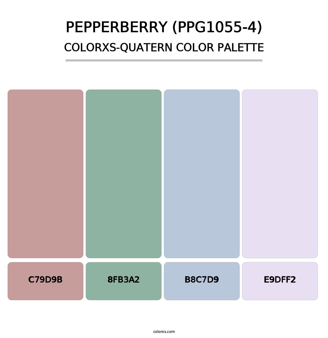 Pepperberry (PPG1055-4) - Colorxs Quatern Palette