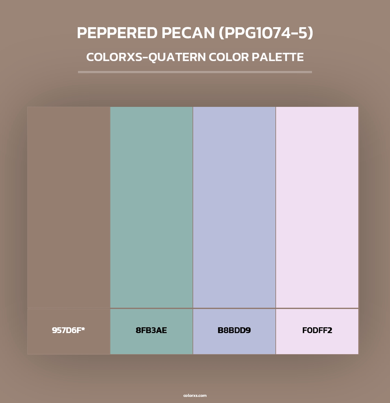 Peppered Pecan (PPG1074-5) - Colorxs Quad Palette
