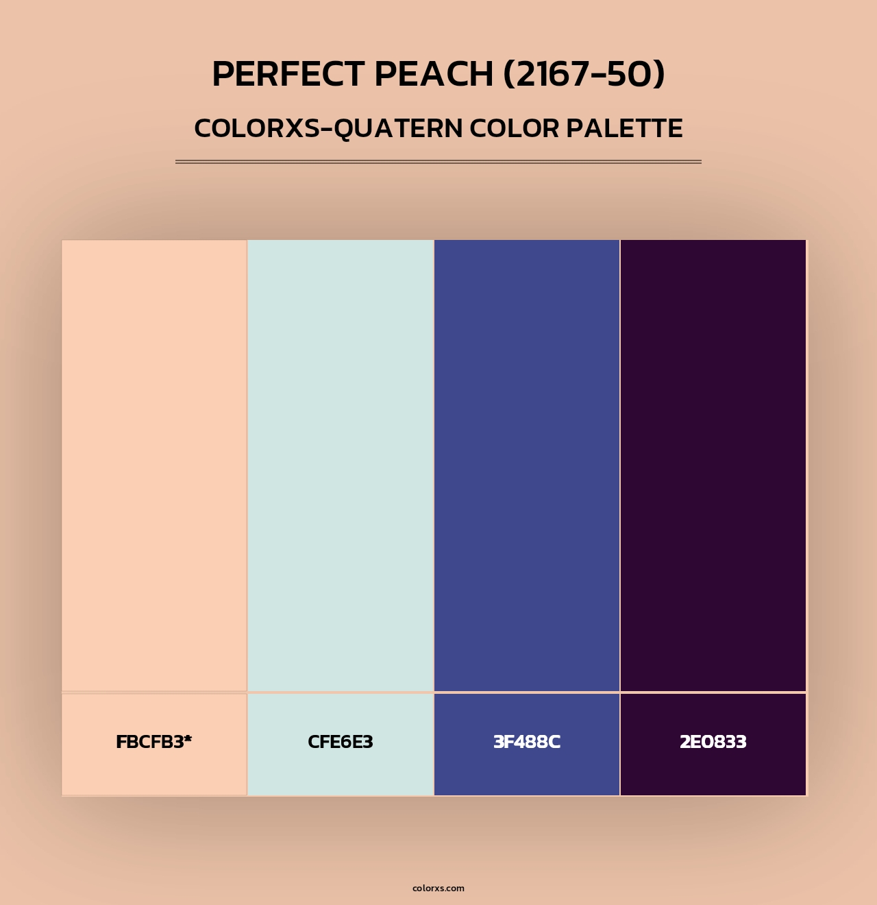 Perfect Peach (2167-50) - Colorxs Quad Palette