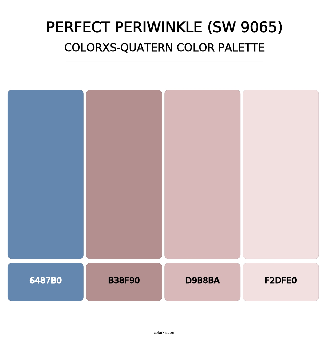 Perfect Periwinkle (SW 9065) - Colorxs Quatern Palette