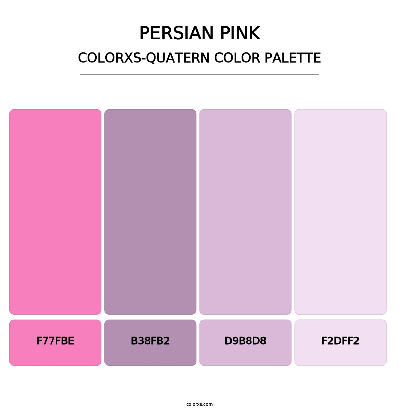 Persian Pink - Colorxs Quatern Palette