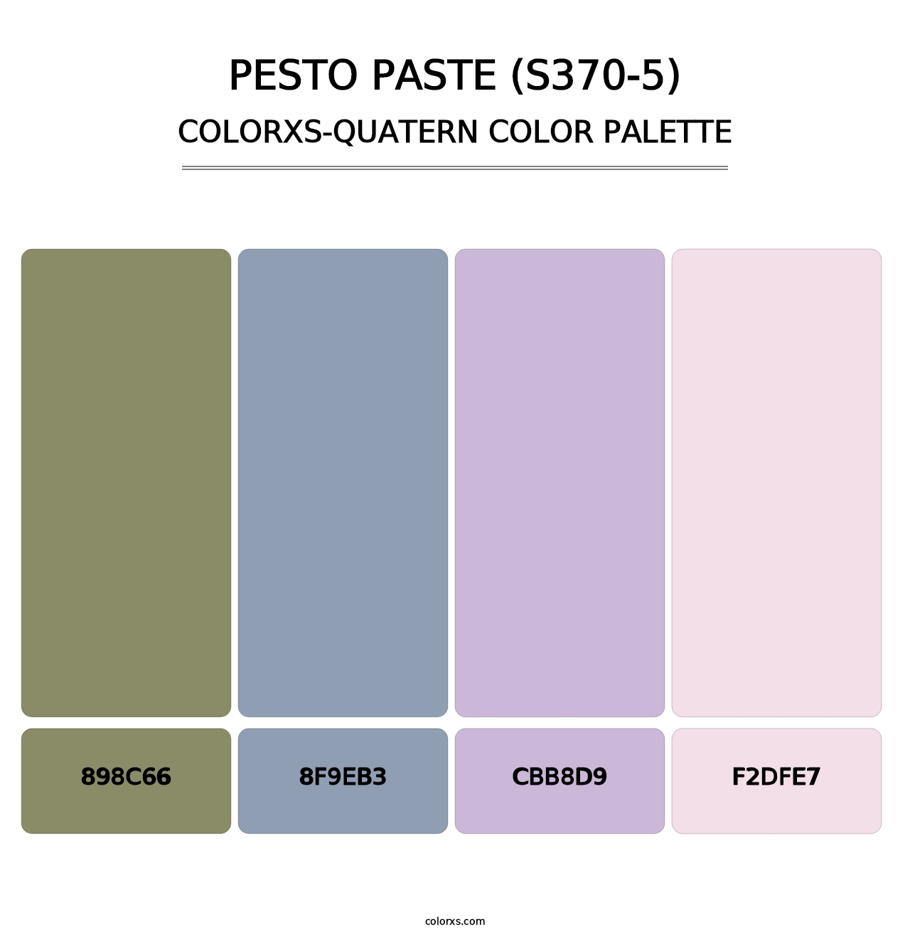 Pesto Paste (S370-5) - Colorxs Quatern Palette
