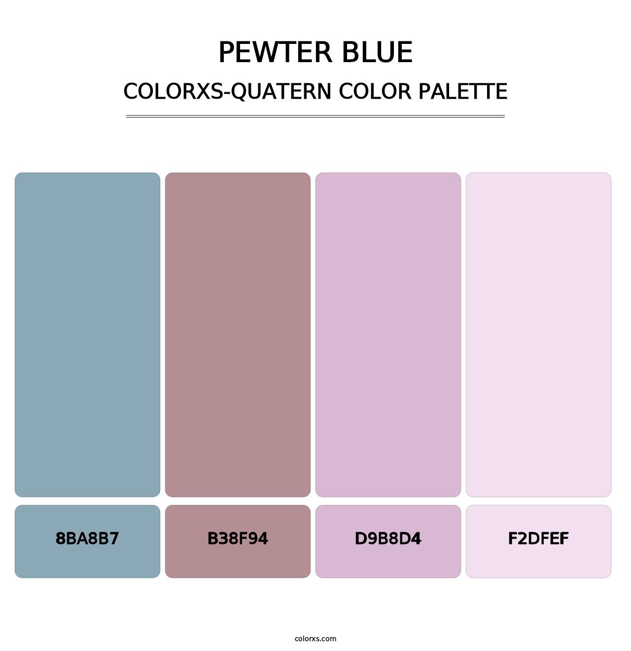 Pewter Blue - Colorxs Quatern Palette