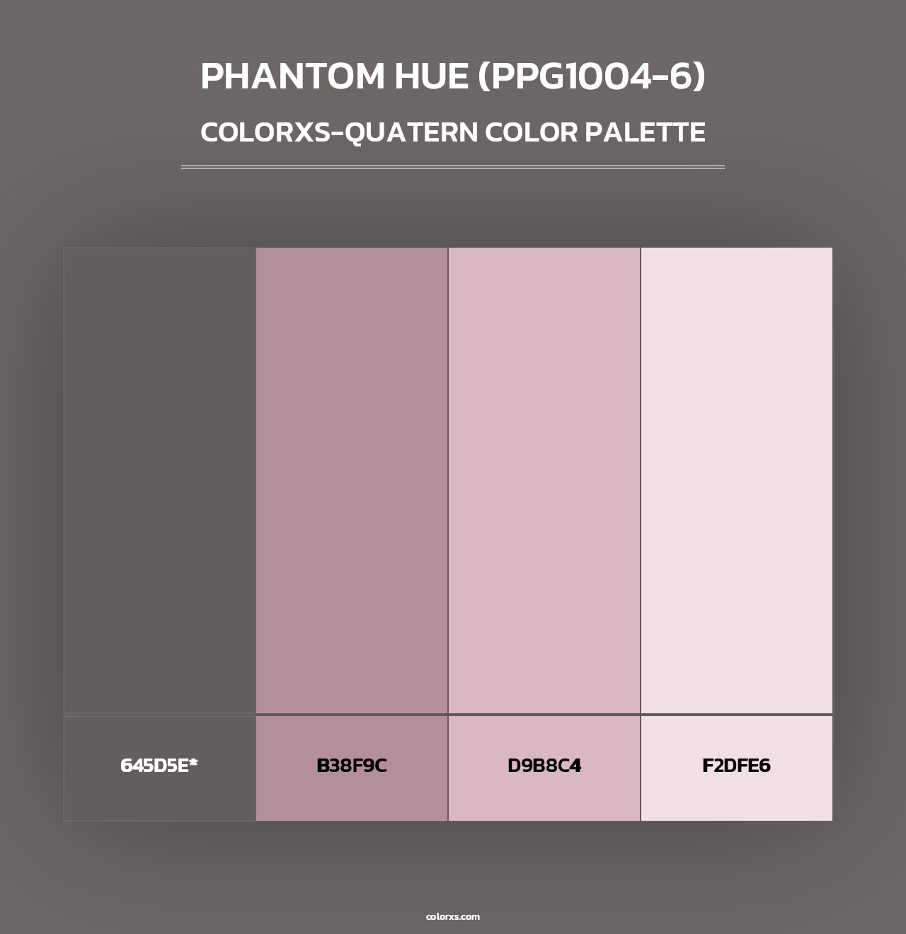 Phantom Hue (PPG1004-6) - Colorxs Quad Palette