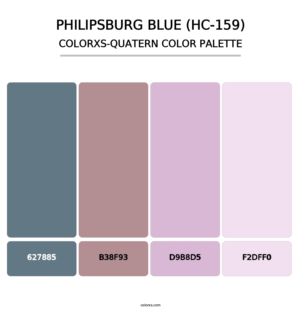 Philipsburg Blue (HC-159) - Colorxs Quatern Palette