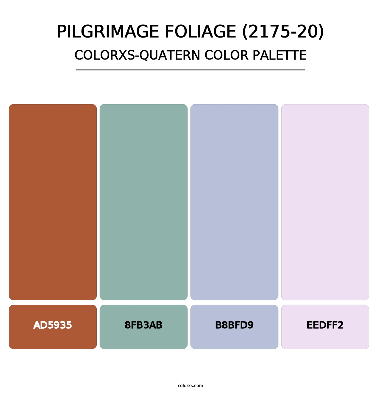 Pilgrimage Foliage (2175-20) - Colorxs Quatern Palette