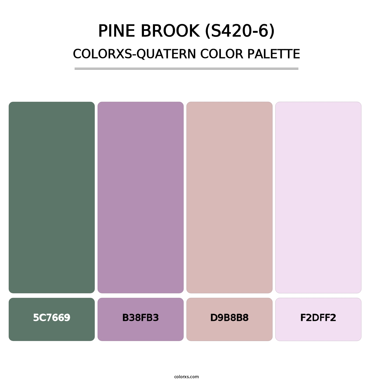 Pine Brook (S420-6) - Colorxs Quatern Palette