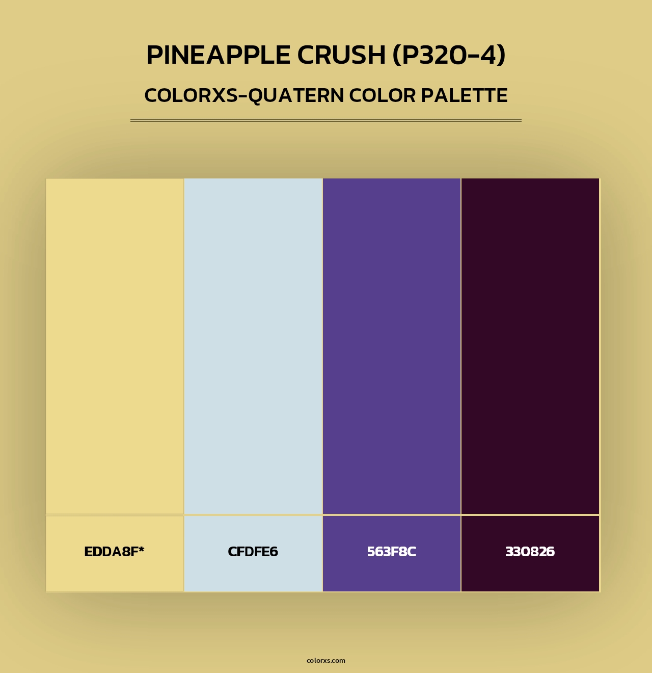 Pineapple Crush (P320-4) - Colorxs Quad Palette