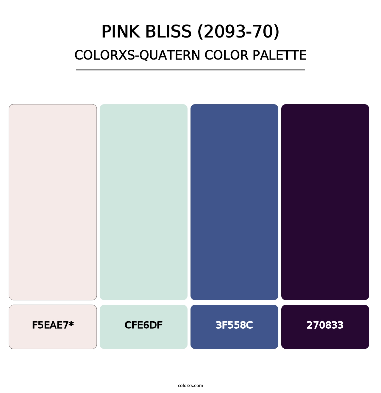 Pink Bliss (2093-70) - Colorxs Quatern Palette