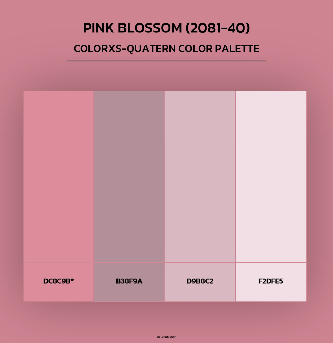 Pink Blossom (2081-40) - Colorxs Quad Palette