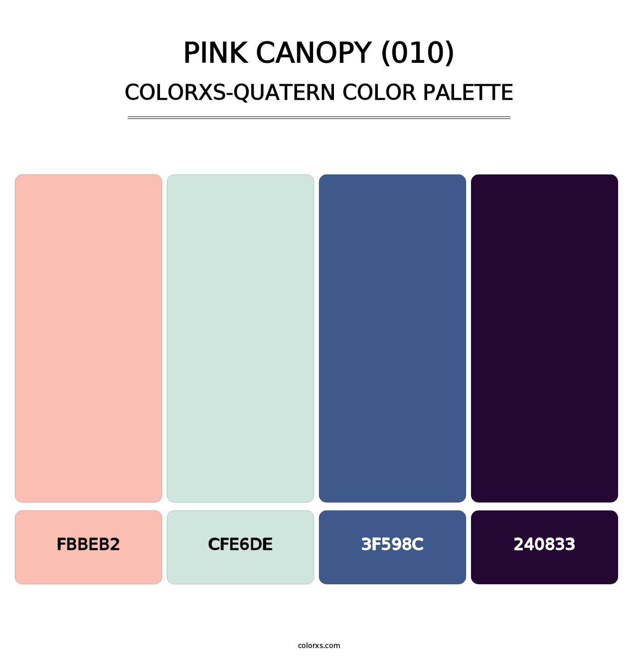 Pink Canopy (010) - Colorxs Quatern Palette