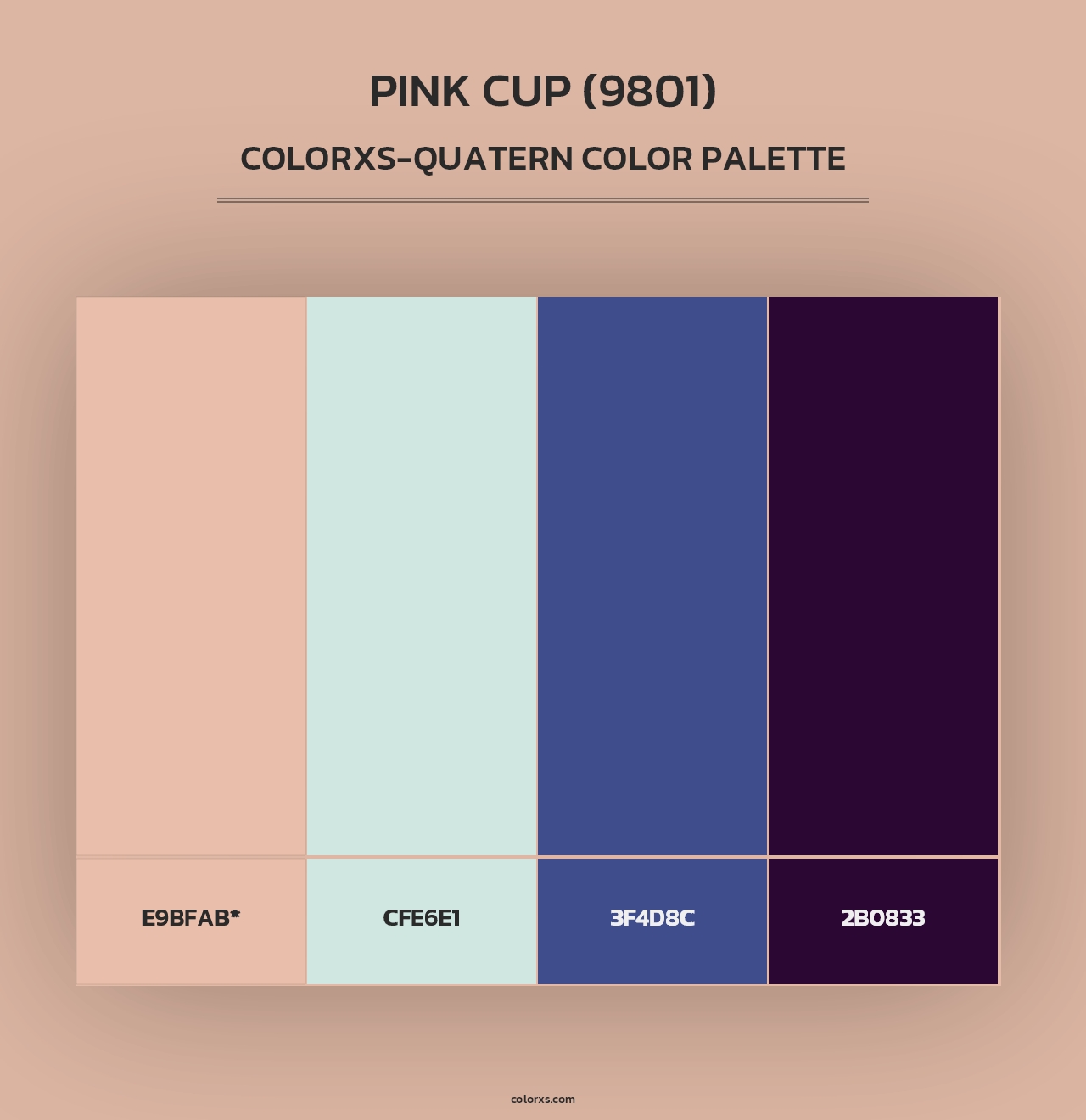 Pink Cup (9801) - Colorxs Quad Palette