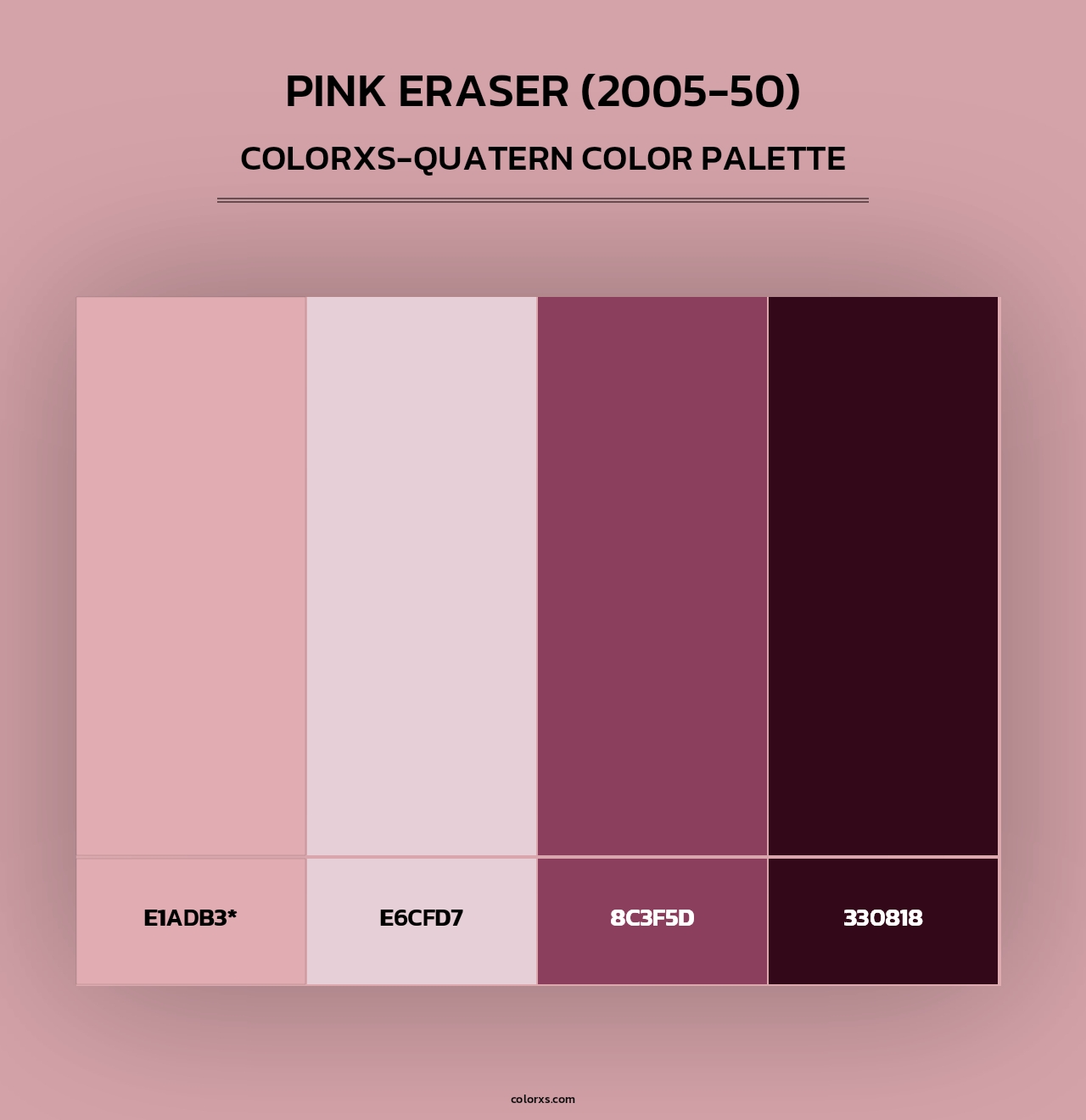 Pink Eraser (2005-50) - Colorxs Quad Palette
