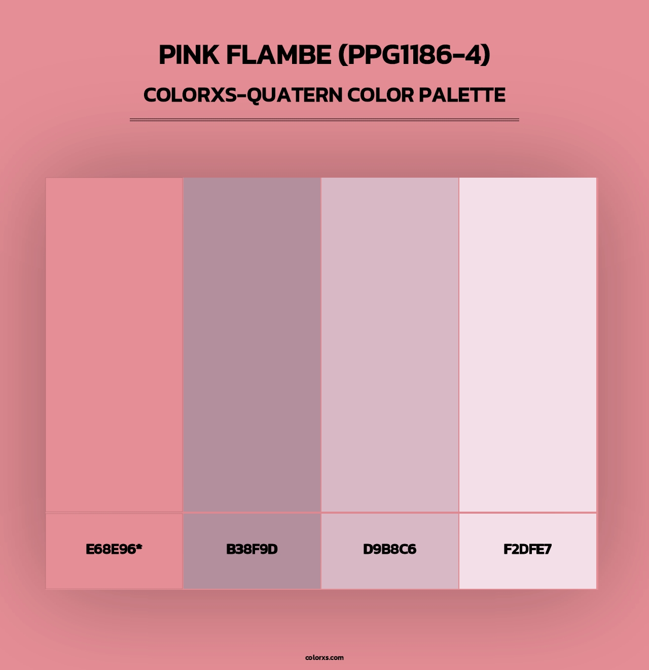 Pink Flambe (PPG1186-4) - Colorxs Quad Palette