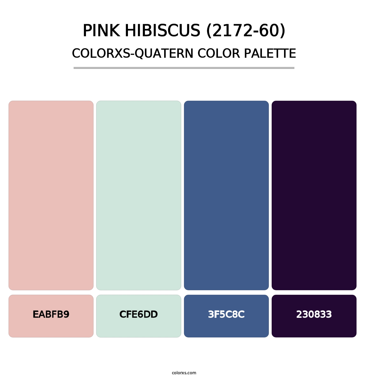 Pink Hibiscus (2172-60) - Colorxs Quatern Palette