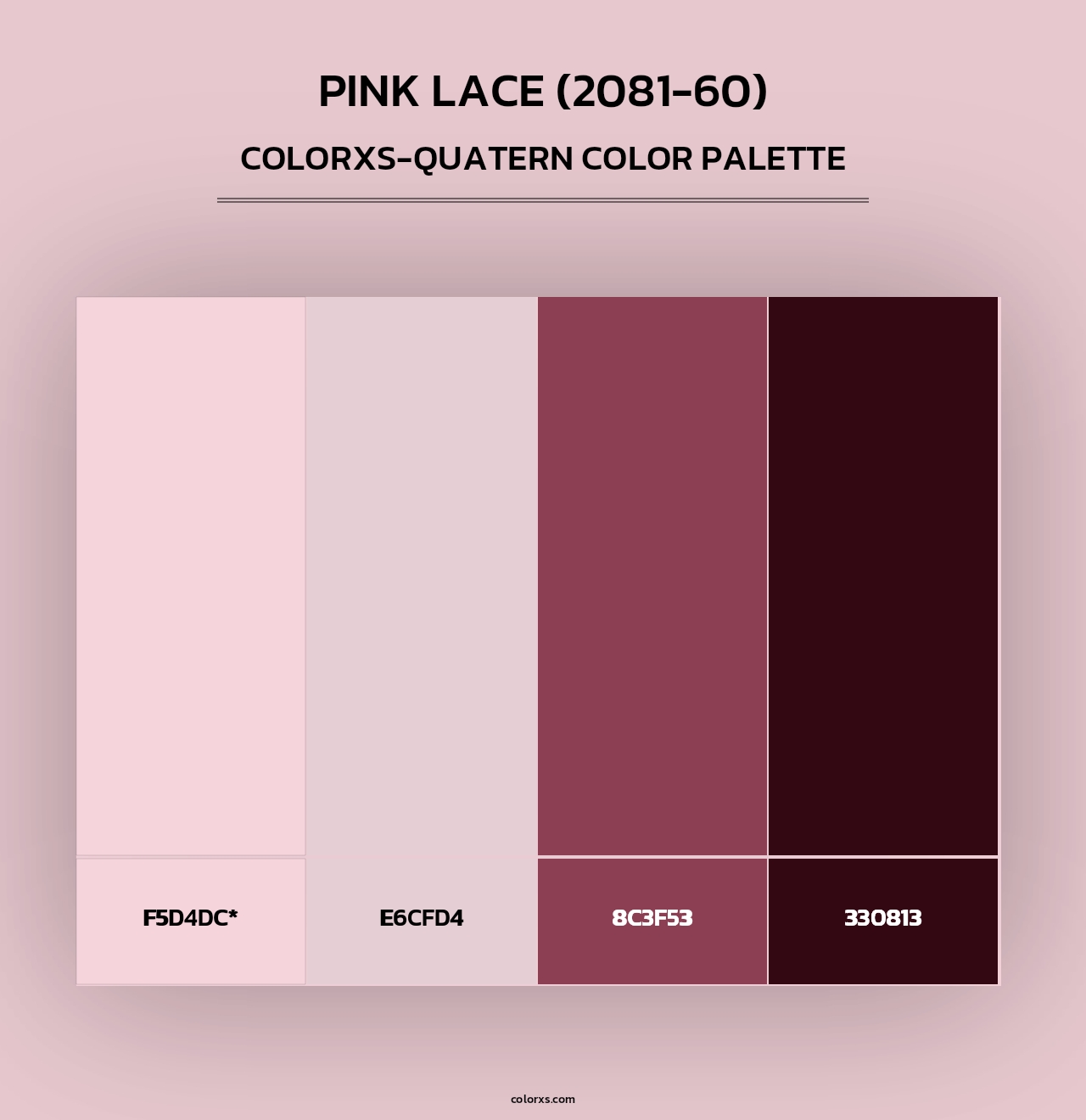 Pink Lace (2081-60) - Colorxs Quad Palette