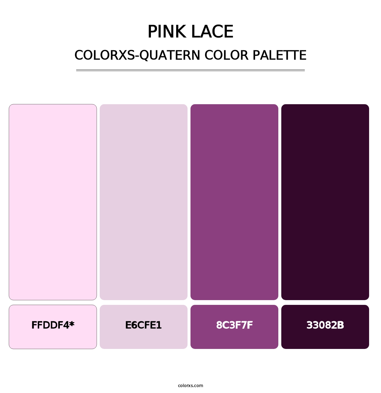 Pink Lace - Colorxs Quatern Palette