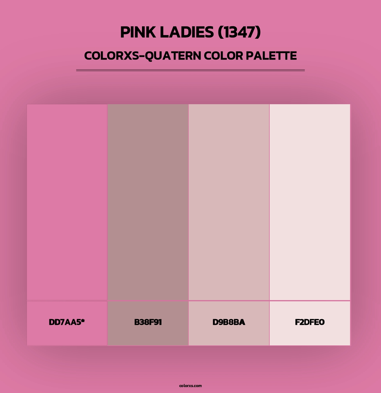 Pink Ladies (1347) - Colorxs Quad Palette