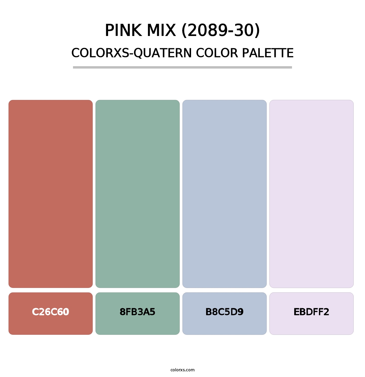 Pink Mix (2089-30) - Colorxs Quatern Palette