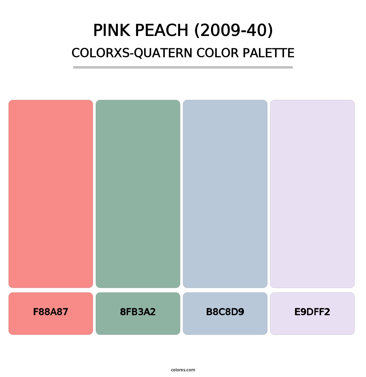 Pink Peach (2009-40) - Colorxs Quatern Palette