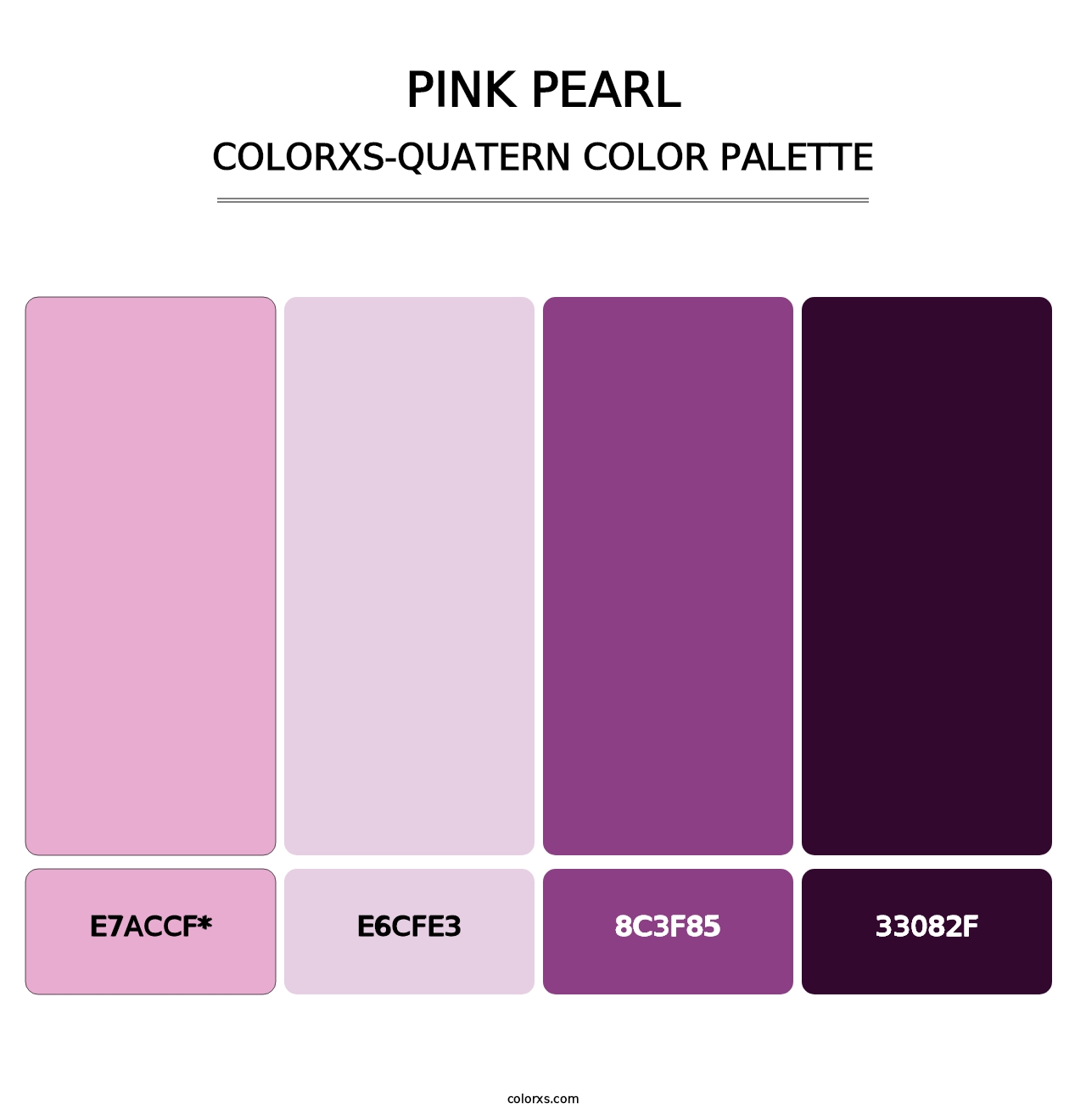 Pink Pearl - Colorxs Quatern Palette