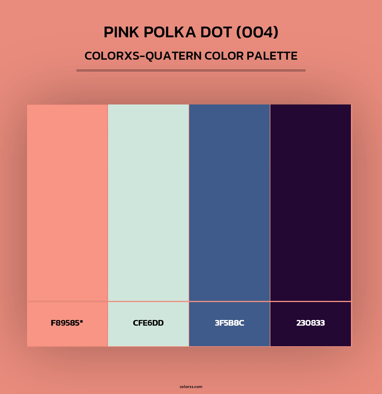Pink Polka Dot (004) - Colorxs Quad Palette