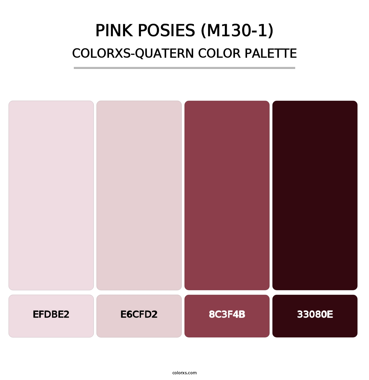 Pink Posies (M130-1) - Colorxs Quatern Palette