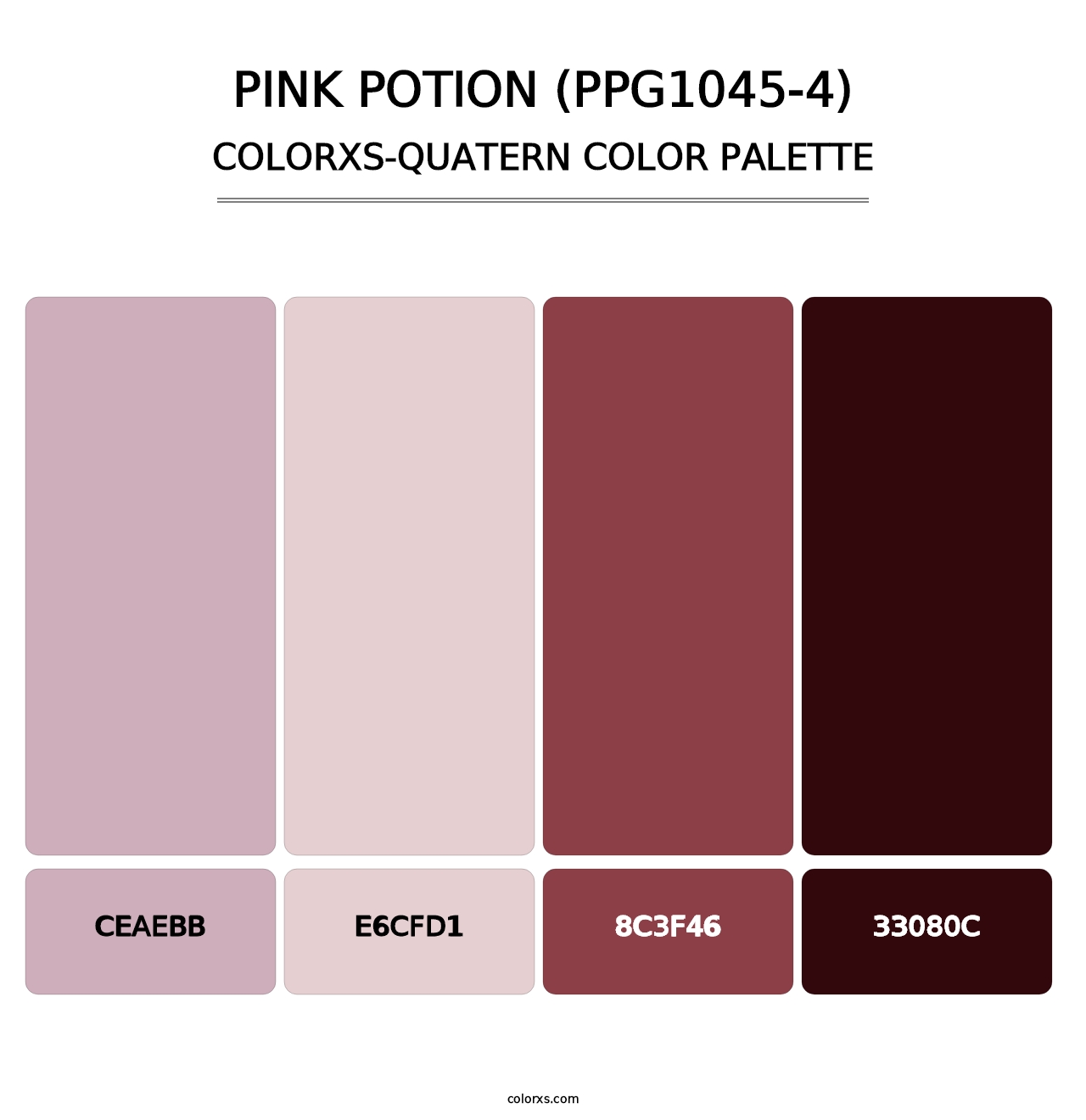 Pink Potion (PPG1045-4) - Colorxs Quatern Palette
