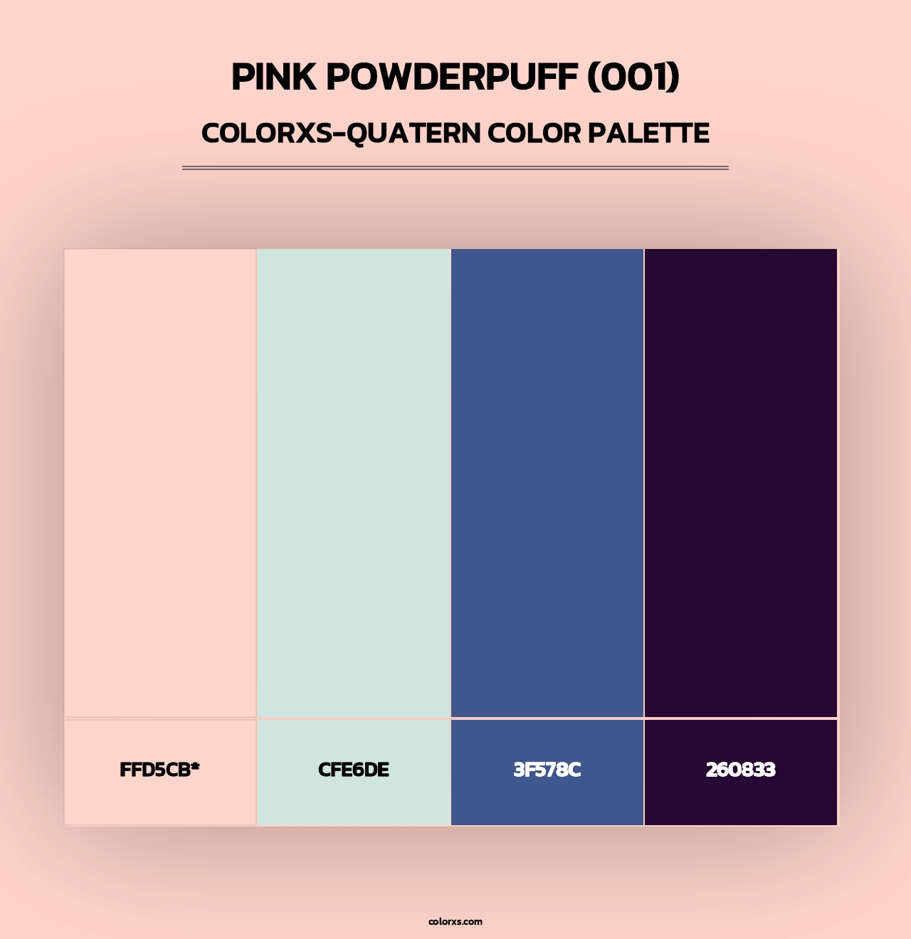 Pink Powderpuff (001) - Colorxs Quad Palette
