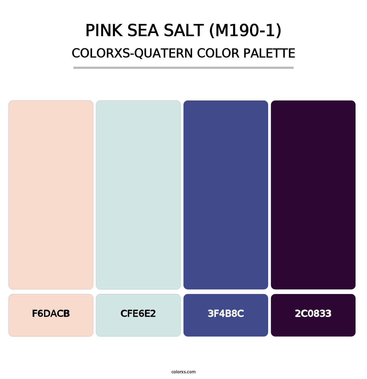 Pink Sea Salt (M190-1) - Colorxs Quatern Palette
