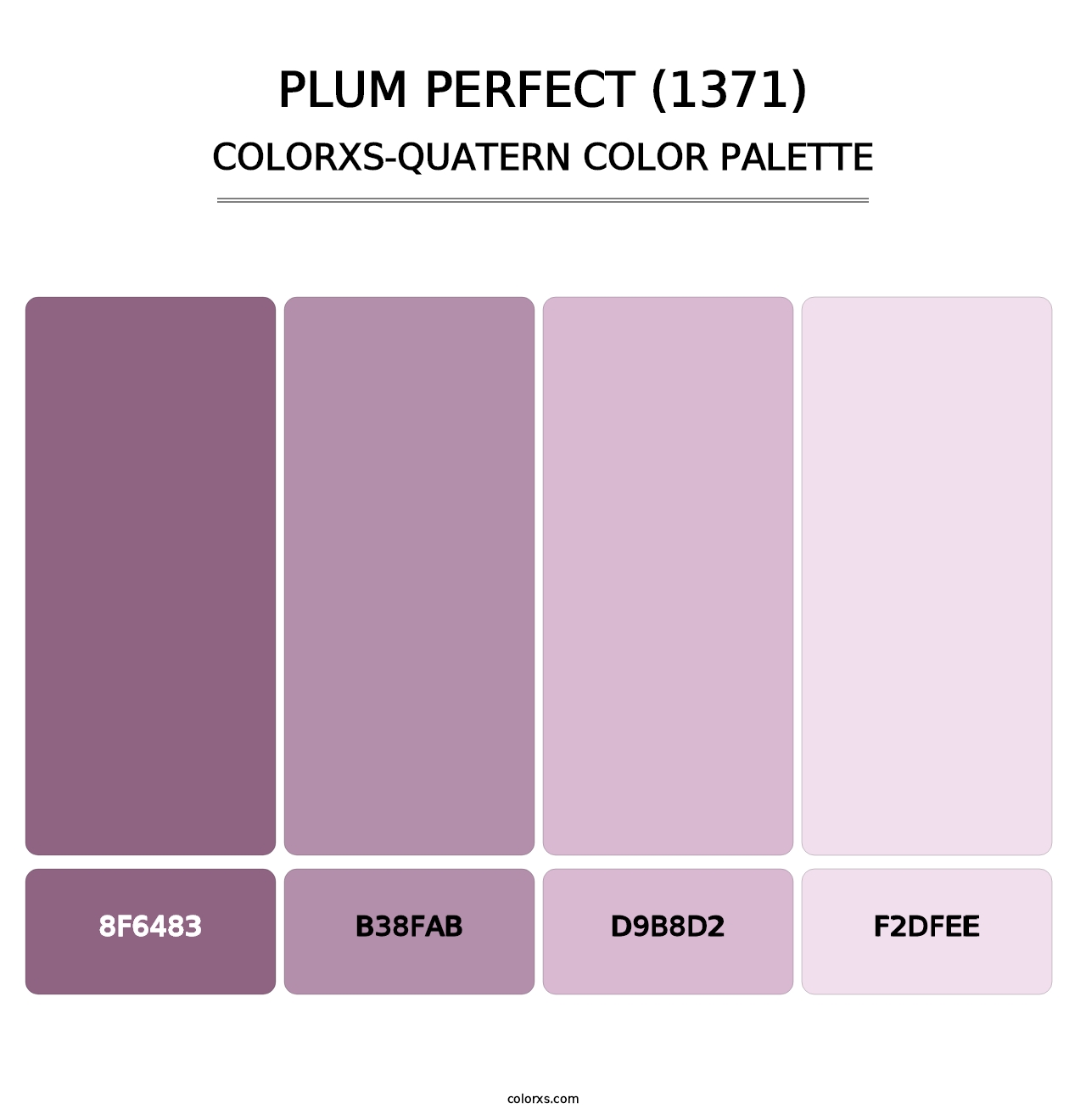 Plum Perfect (1371) - Colorxs Quatern Palette