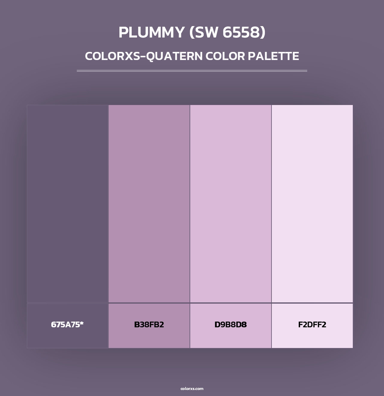 Plummy (SW 6558) - Colorxs Quad Palette