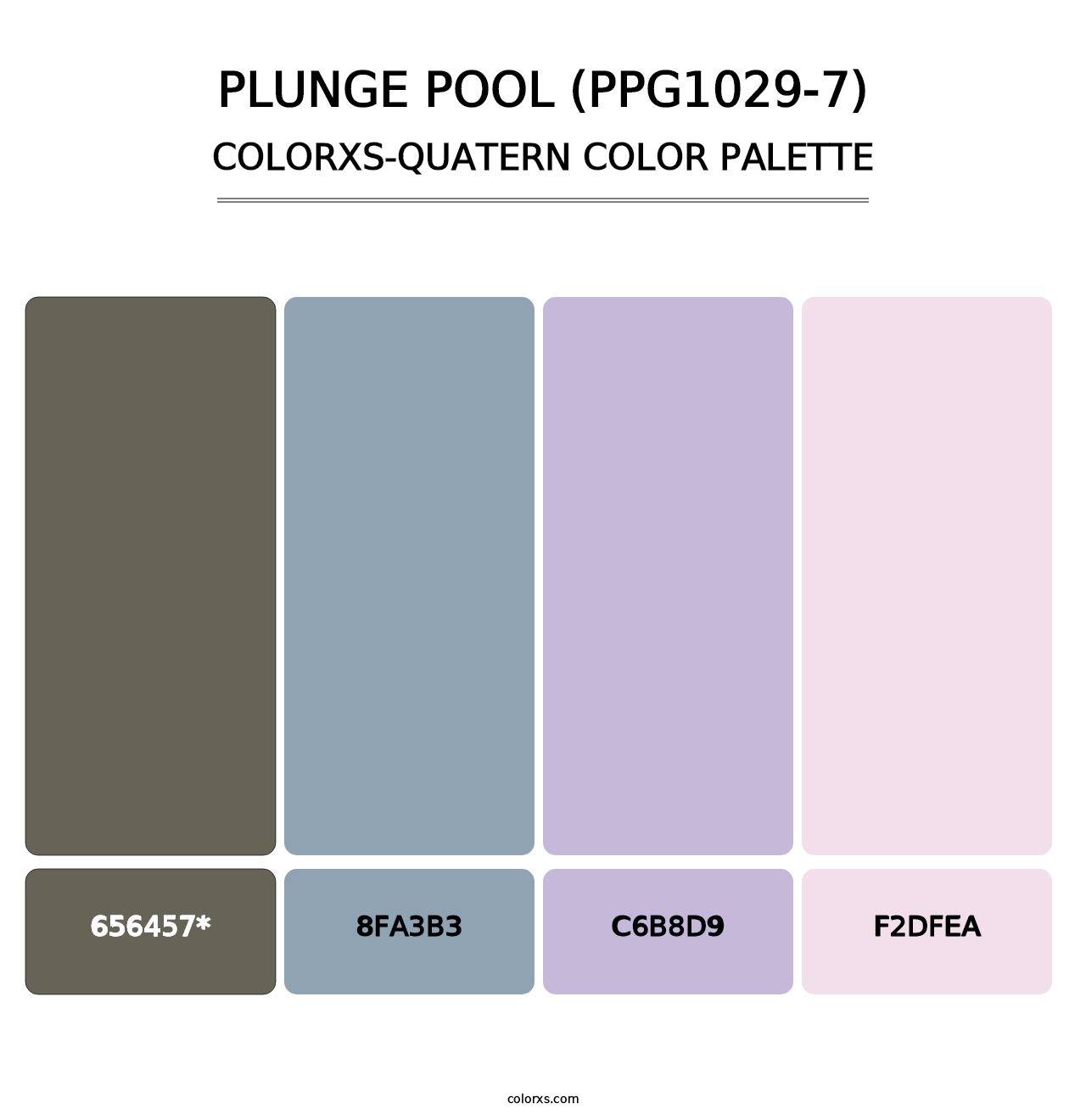 Plunge Pool (PPG1029-7) - Colorxs Quatern Palette