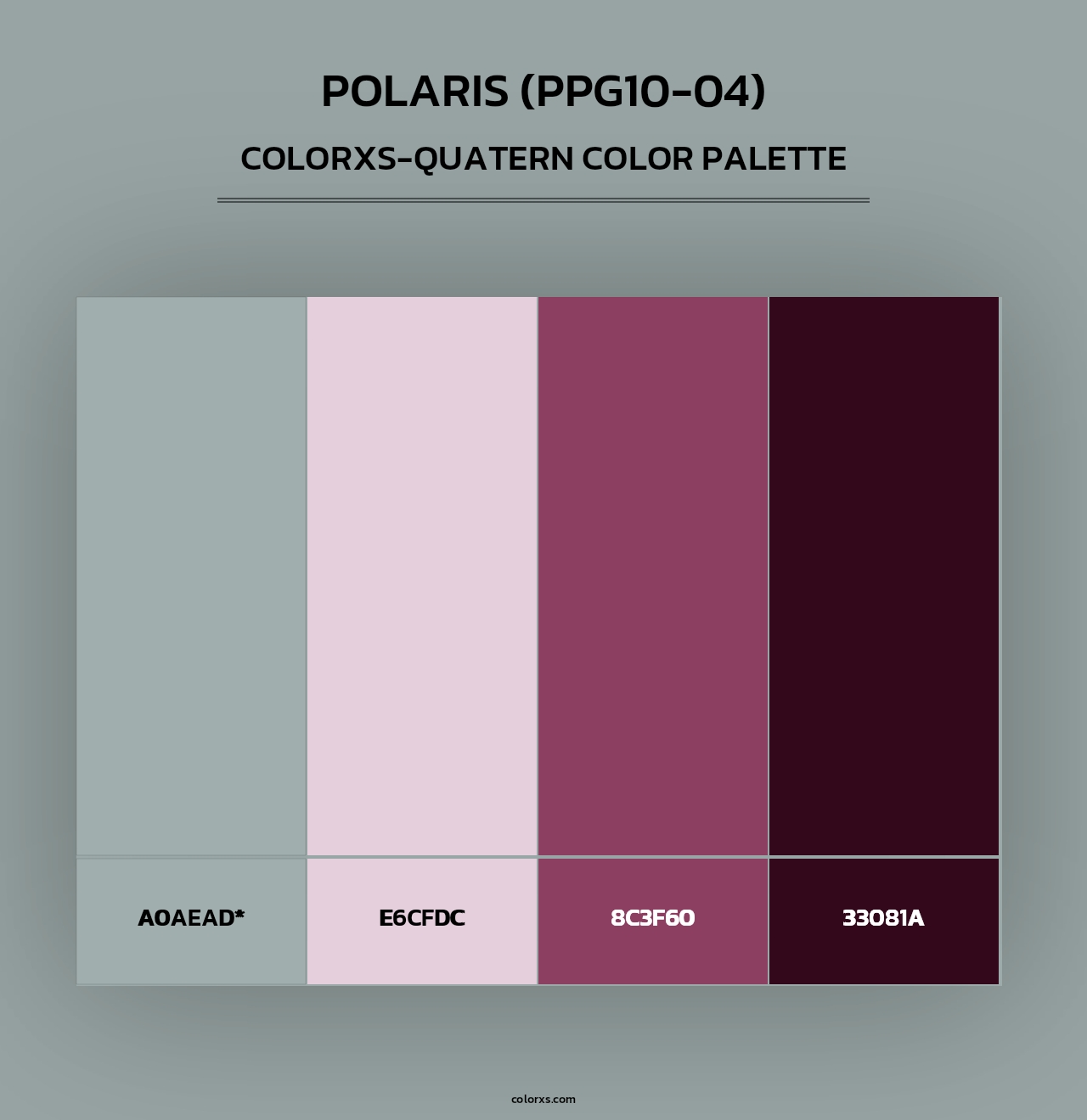 Polaris (PPG10-04) - Colorxs Quad Palette
