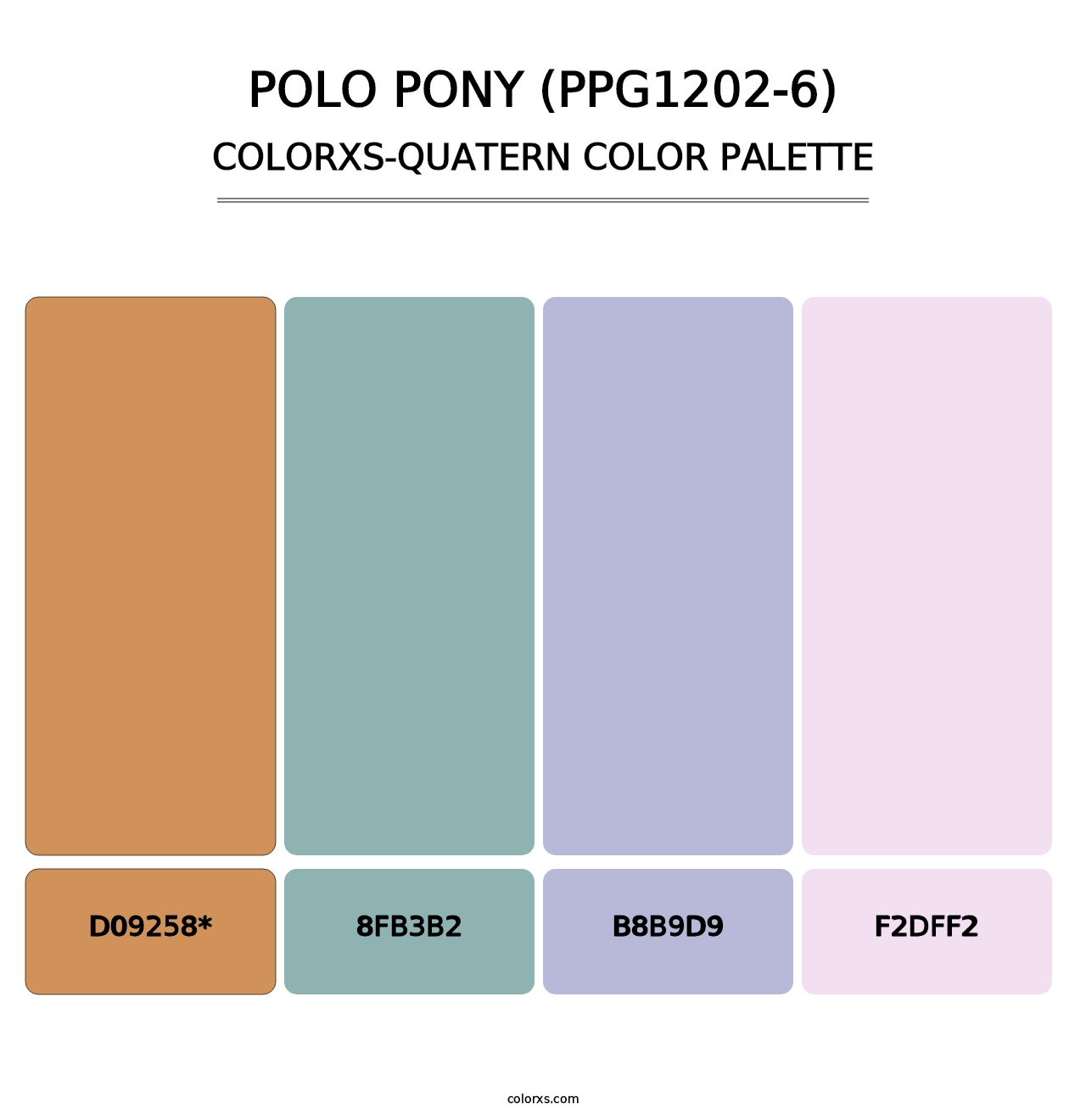 Polo Pony (PPG1202-6) - Colorxs Quatern Palette
